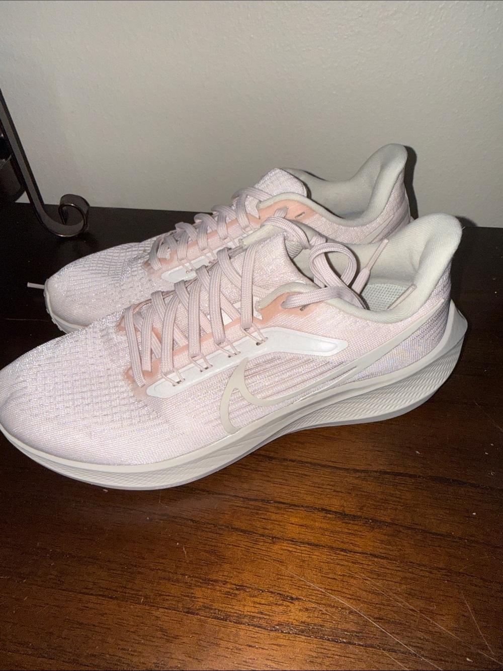 Nike Women's Light Pink and White Running Shoes
